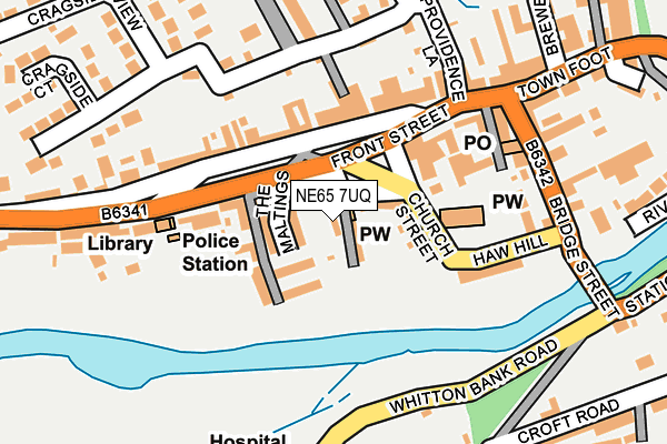 NE65 7UQ map - OS OpenMap – Local (Ordnance Survey) NE65 7UQ map - OS OpenMap – Local (Ordnance Survey)