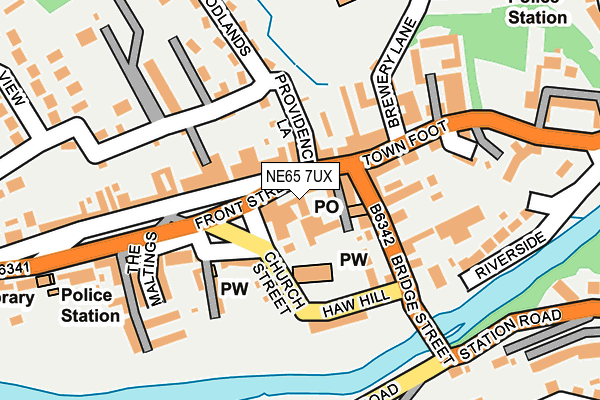 NE65 7UX map - OS OpenMap – Local (Ordnance Survey) NE65 7UX map - OS OpenMap – Local (Ordnance Survey)