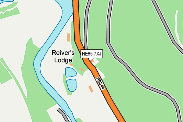 NE65 7XJ map - OS OpenMap – Local (Ordnance Survey) NE65 7XJ map - OS OpenMap – Local (Ordnance Survey)