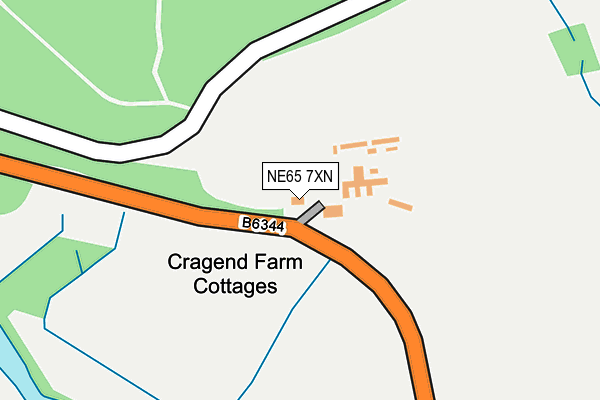 NE65 7XN map - OS OpenMap – Local (Ordnance Survey) NE65 7XN map - OS OpenMap – Local (Ordnance Survey)
