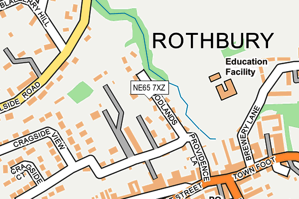 NE65 7XZ map - OS OpenMap – Local (Ordnance Survey) NE65 7XZ map - OS OpenMap – Local (Ordnance Survey)