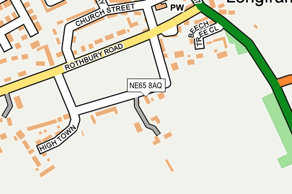 NE65 8AQ map - OS OpenMap – Local (Ordnance Survey) NE65 8AQ map - OS OpenMap – Local (Ordnance Survey)