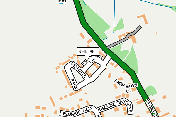 NE65 8ET map - OS OpenMap – Local (Ordnance Survey) NE65 8ET map - OS OpenMap – Local (Ordnance Survey)