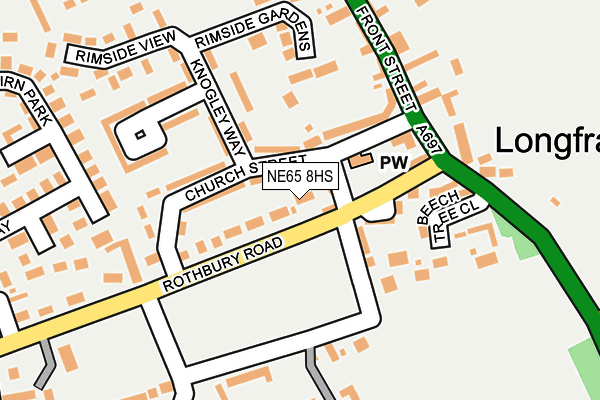 NE65 8HS map - OS OpenMap – Local (Ordnance Survey) NE65 8HS map - OS OpenMap – Local (Ordnance Survey)