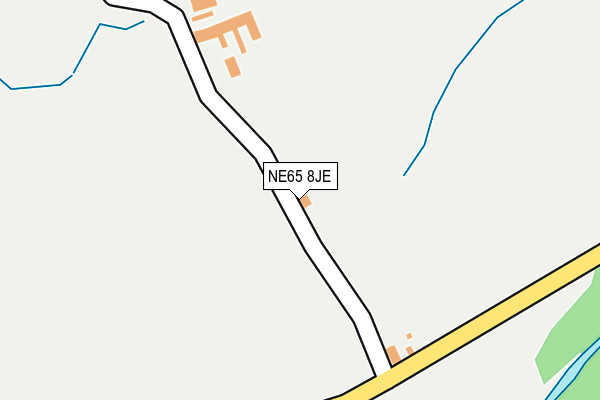 NE65 8JE map - OS OpenMap – Local (Ordnance Survey) NE65 8JE map - OS OpenMap – Local (Ordnance Survey)
