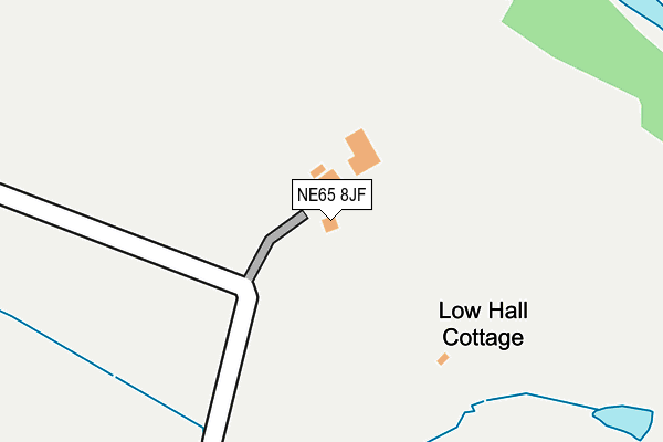 NE65 8JF map - OS OpenMap – Local (Ordnance Survey) NE65 8JF map - OS OpenMap – Local (Ordnance Survey)