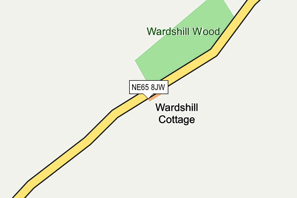 NE65 8JW map - OS OpenMap – Local (Ordnance Survey) NE65 8JW map - OS OpenMap – Local (Ordnance Survey)