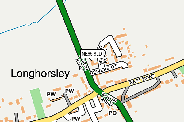 NE65 8LD map - OS OpenMap – Local (Ordnance Survey) NE65 8LD map - OS OpenMap – Local (Ordnance Survey)
