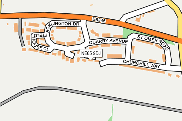 NE65 9DJ map - OS OpenMap – Local (Ordnance Survey) NE65 9DJ map - OS OpenMap – Local (Ordnance Survey)