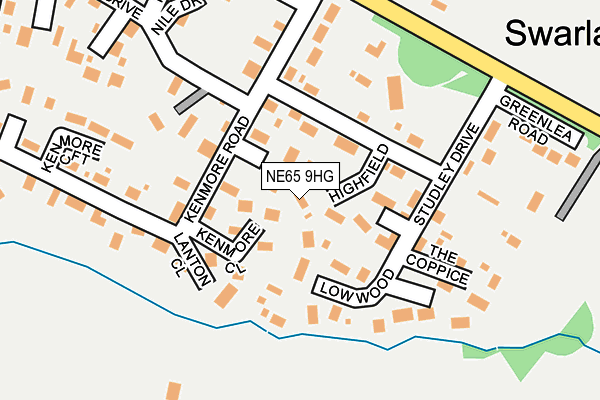 NE65 9HG map - OS OpenMap – Local (Ordnance Survey) NE65 9HG map - OS OpenMap – Local (Ordnance Survey)