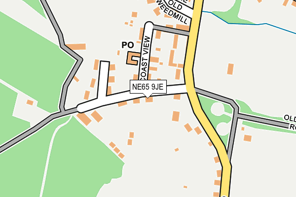 NE65 9JE map - OS OpenMap – Local (Ordnance Survey) NE65 9JE map - OS OpenMap – Local (Ordnance Survey)