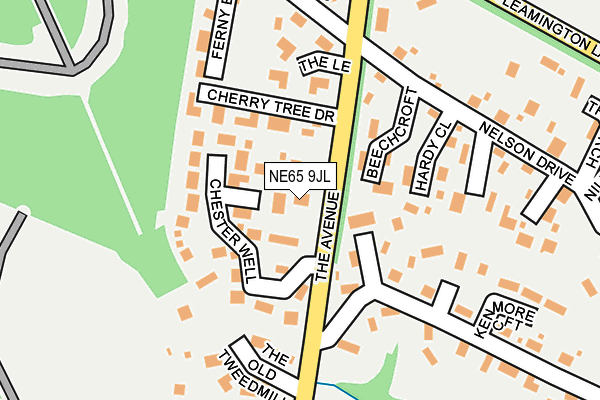 NE65 9JL map - OS OpenMap – Local (Ordnance Survey) NE65 9JL map - OS OpenMap – Local (Ordnance Survey)