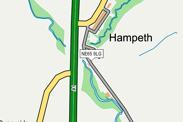 NE65 9LG map - OS OpenMap – Local (Ordnance Survey) NE65 9LG map - OS OpenMap – Local (Ordnance Survey)