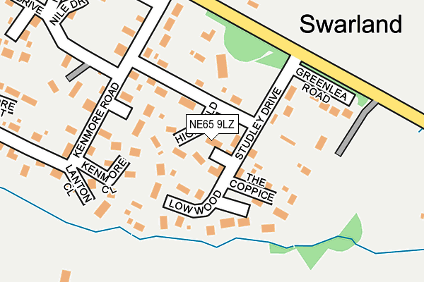 NE65 9LZ map - OS OpenMap – Local (Ordnance Survey) NE65 9LZ map - OS OpenMap – Local (Ordnance Survey)