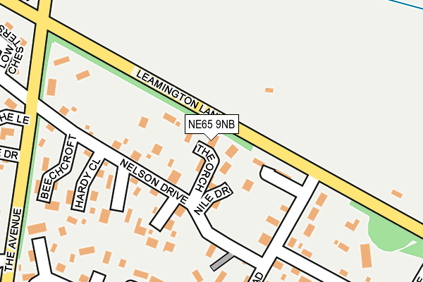 NE65 9NB map - OS OpenMap – Local (Ordnance Survey) NE65 9NB map - OS OpenMap – Local (Ordnance Survey)