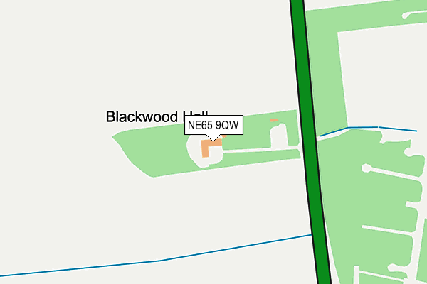 NE65 9QW map - OS OpenMap – Local (Ordnance Survey) NE65 9QW map - OS OpenMap – Local (Ordnance Survey)