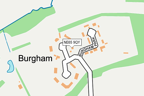 NE65 9QY map - OS OpenMap – Local (Ordnance Survey)