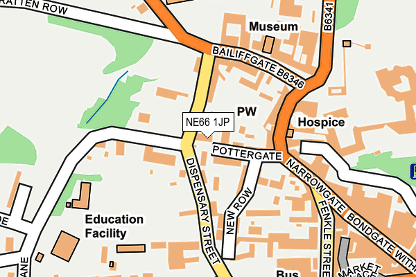 NE66 1JP map - OS OpenMap – Local (Ordnance Survey) NE66 1JP map - OS OpenMap – Local (Ordnance Survey)