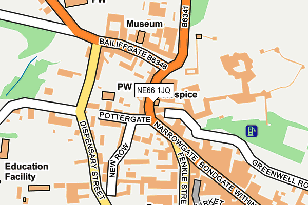 NE66 1JQ map - OS OpenMap – Local (Ordnance Survey) NE66 1JQ map - OS OpenMap – Local (Ordnance Survey)