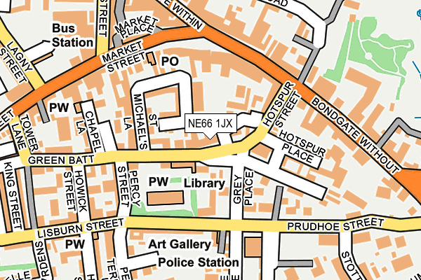 NE66 1JX map - OS OpenMap – Local (Ordnance Survey) NE66 1JX map - OS OpenMap – Local (Ordnance Survey)