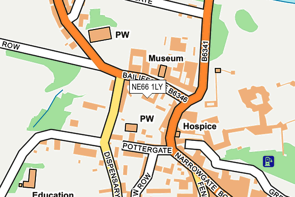 NE66 1LY map - OS OpenMap – Local (Ordnance Survey) NE66 1LY map - OS OpenMap – Local (Ordnance Survey)