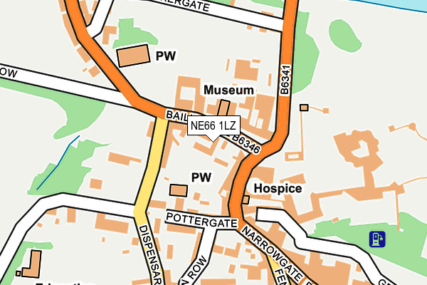 NE66 1LZ map - OS OpenMap – Local (Ordnance Survey) NE66 1LZ map - OS OpenMap – Local (Ordnance Survey)
