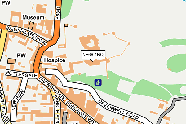 NE66 1NQ map - OS OpenMap – Local (Ordnance Survey) NE66 1NQ map - OS OpenMap – Local (Ordnance Survey)