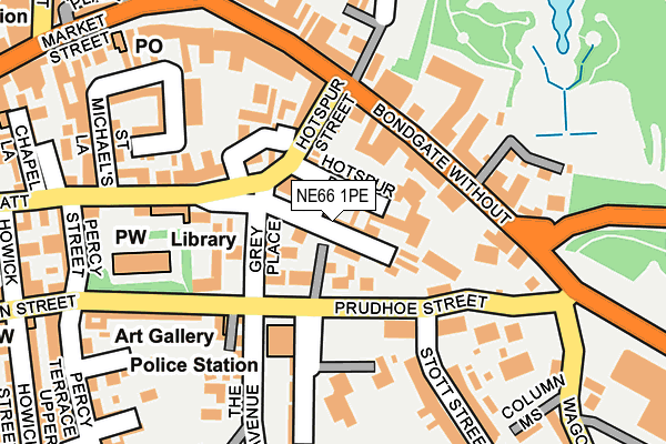 NE66 1PE map - OS OpenMap – Local (Ordnance Survey) NE66 1PE map - OS OpenMap – Local (Ordnance Survey)