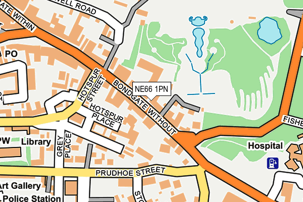 NE66 1PN map - OS OpenMap – Local (Ordnance Survey) NE66 1PN map - OS OpenMap – Local (Ordnance Survey)