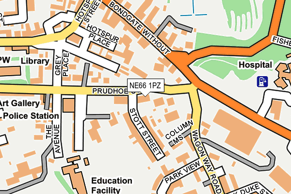NE66 1PZ map - OS OpenMap – Local (Ordnance Survey) NE66 1PZ map - OS OpenMap – Local (Ordnance Survey)