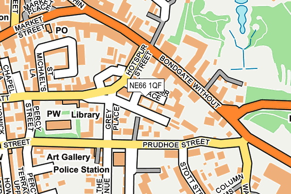 NE66 1QF map - OS OpenMap – Local (Ordnance Survey) NE66 1QF map - OS OpenMap – Local (Ordnance Survey)