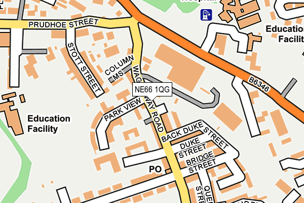NE66 1QG map - OS OpenMap – Local (Ordnance Survey) NE66 1QG map - OS OpenMap – Local (Ordnance Survey)