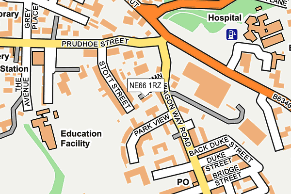 NE66 1RZ map - OS OpenMap – Local (Ordnance Survey) NE66 1RZ map - OS OpenMap – Local (Ordnance Survey)