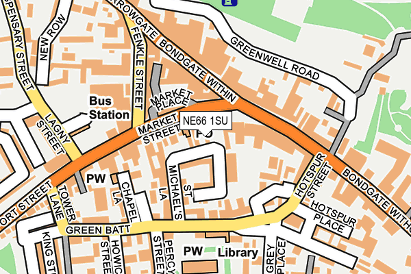 NE66 1SU map - OS OpenMap – Local (Ordnance Survey) NE66 1SU map - OS OpenMap – Local (Ordnance Survey)