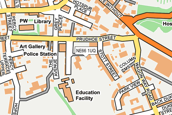 NE66 1UQ map - OS OpenMap – Local (Ordnance Survey) NE66 1UQ map - OS OpenMap – Local (Ordnance Survey)