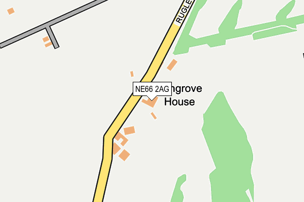 NE66 2AG map - OS OpenMap – Local (Ordnance Survey) NE66 2AG map - OS OpenMap – Local (Ordnance Survey)