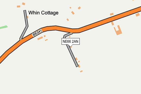 NE66 2AN map - OS OpenMap – Local (Ordnance Survey) NE66 2AN map - OS OpenMap – Local (Ordnance Survey)