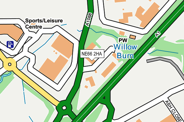 NE66 2HA map - OS OpenMap – Local (Ordnance Survey) NE66 2HA map - OS OpenMap – Local (Ordnance Survey)