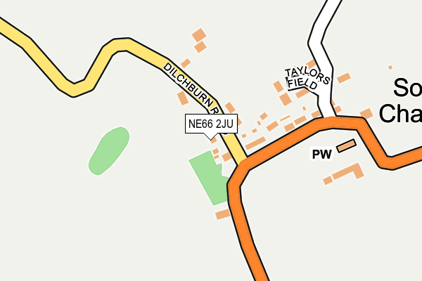NE66 2JU map - OS OpenMap – Local (Ordnance Survey) NE66 2JU map - OS OpenMap – Local (Ordnance Survey)