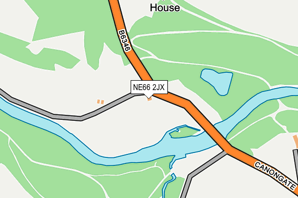 NE66 2JX map - OS OpenMap – Local (Ordnance Survey) NE66 2JX map - OS OpenMap – Local (Ordnance Survey)