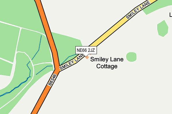 NE66 2JZ map - OS OpenMap – Local (Ordnance Survey) NE66 2JZ map - OS OpenMap – Local (Ordnance Survey)