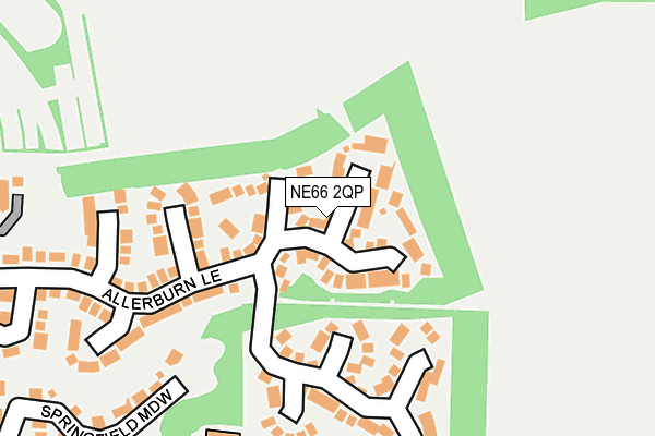 NE66 2QP map - OS OpenMap – Local (Ordnance Survey) NE66 2QP map - OS OpenMap – Local (Ordnance Survey)