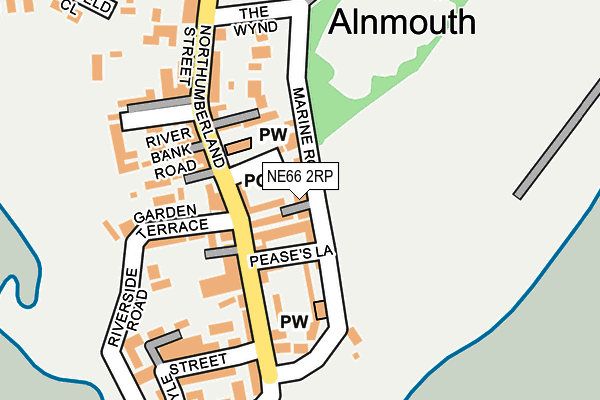 NE66 2RP map - OS OpenMap – Local (Ordnance Survey) NE66 2RP map - OS OpenMap – Local (Ordnance Survey)