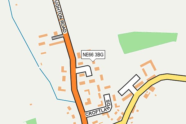 NE66 3BG map - OS OpenMap – Local (Ordnance Survey) NE66 3BG map - OS OpenMap – Local (Ordnance Survey)