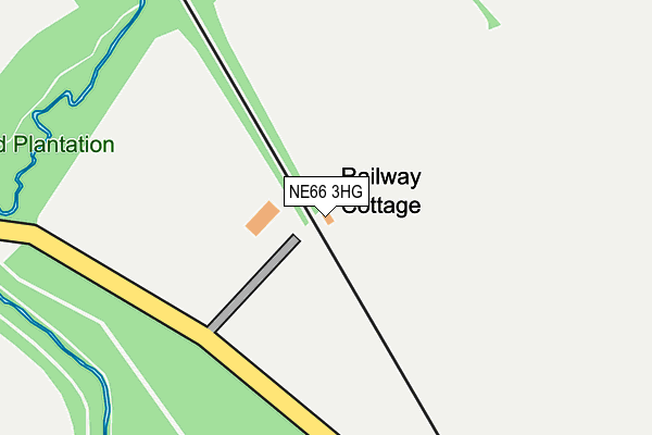 NE66 3HG map - OS OpenMap – Local (Ordnance Survey) NE66 3HG map - OS OpenMap – Local (Ordnance Survey)
