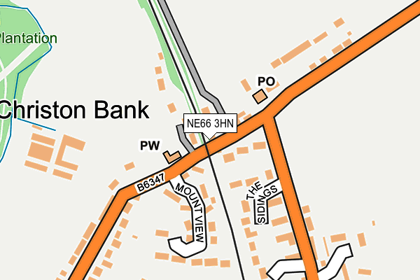 NE66 3HN map - OS OpenMap – Local (Ordnance Survey) NE66 3HN map - OS OpenMap – Local (Ordnance Survey)