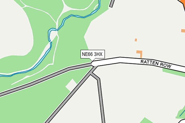 NE66 3HX map - OS OpenMap – Local (Ordnance Survey) NE66 3HX map - OS OpenMap – Local (Ordnance Survey)