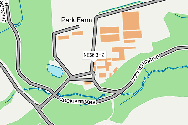 NE66 3HZ map - OS OpenMap – Local (Ordnance Survey) NE66 3HZ map - OS OpenMap – Local (Ordnance Survey)