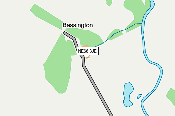 NE66 3JE map - OS OpenMap – Local (Ordnance Survey) NE66 3JE map - OS OpenMap – Local (Ordnance Survey)