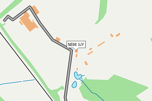 NE66 3JY map - OS OpenMap – Local (Ordnance Survey) NE66 3JY map - OS OpenMap – Local (Ordnance Survey)